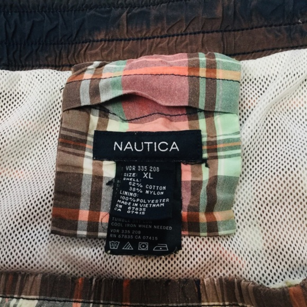Nautica Men’s Plaid Swim Trunks Swimsuit Size XL - Picture 3 of 4